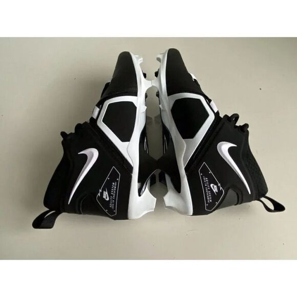 Nike Alpha Menace Pro 3 Mid Football Cleats Men's Black Size 12 CT6649-001 - Picture 9 of 10